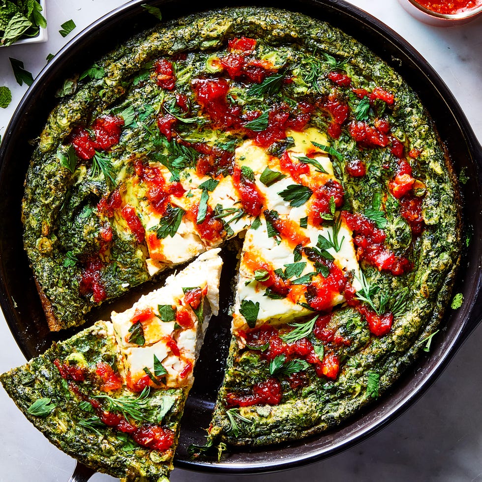 baked feta frittata