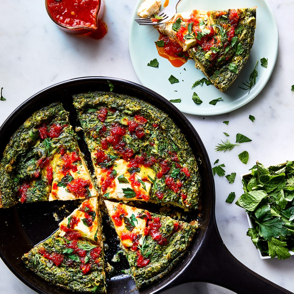 baked feta frittata