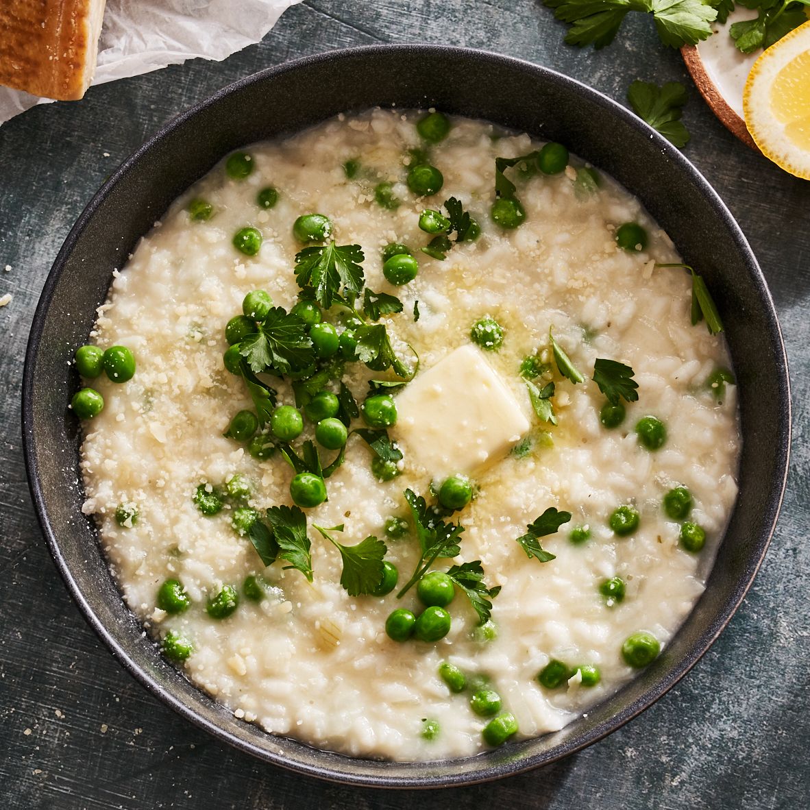 Don’t Stand At Your Stovetop Stirring Forever—Bake This One-Pan Lemony Risotto Instead