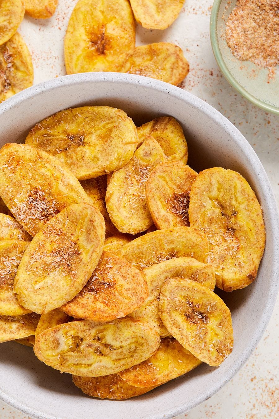 baked plantain chips