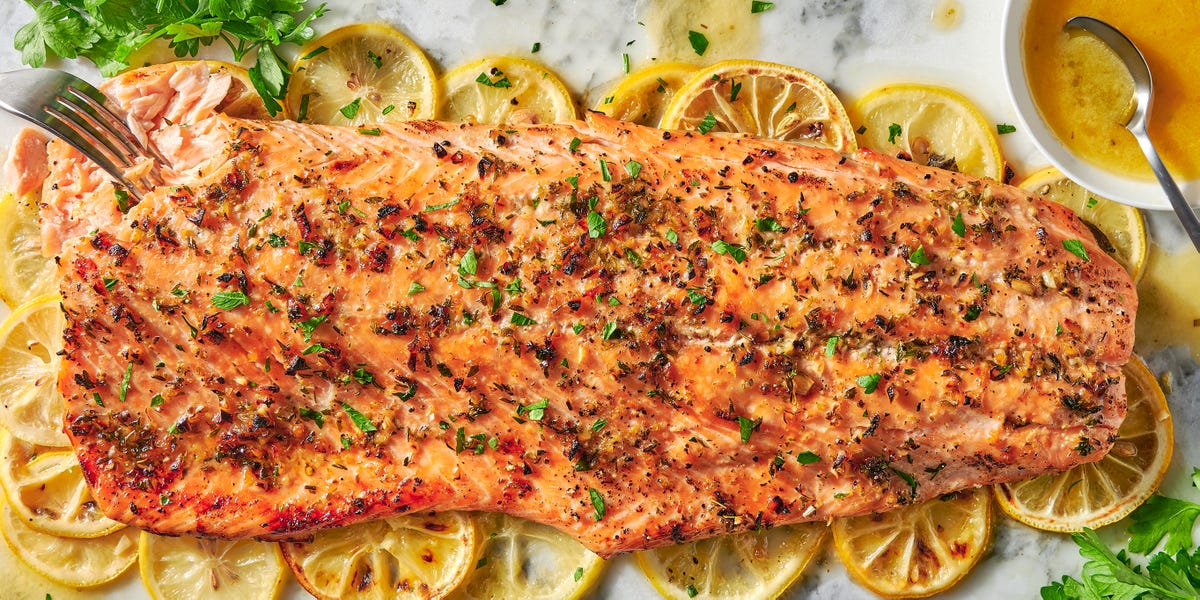 preview for This Oven-Baked Garlic-Butter Salmon Is The Easiest Way To Feed A Crowd