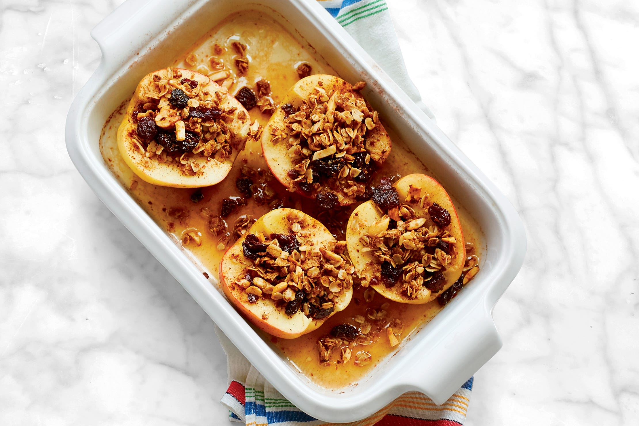 baked granola apples