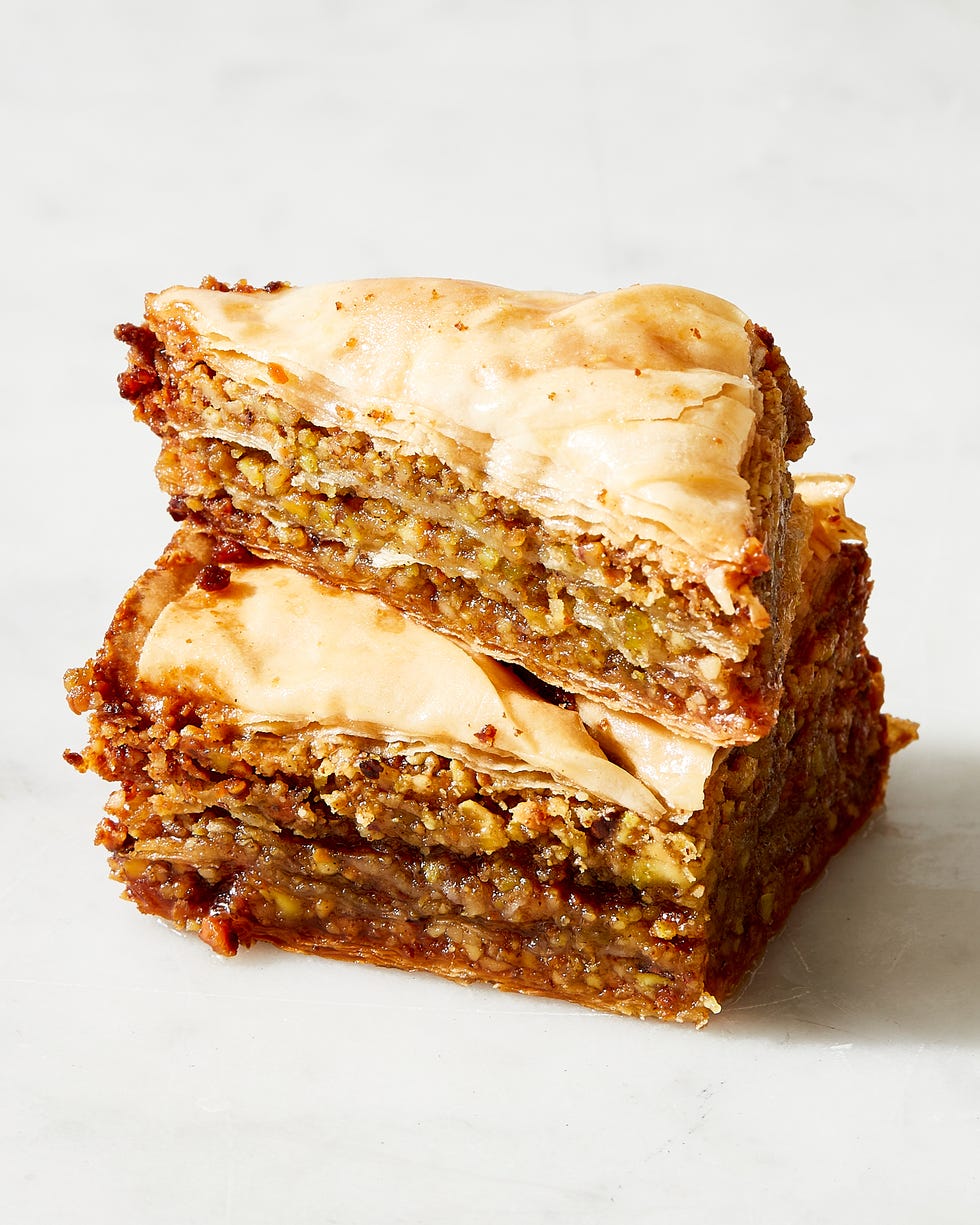 walnut and pistachio baklava
