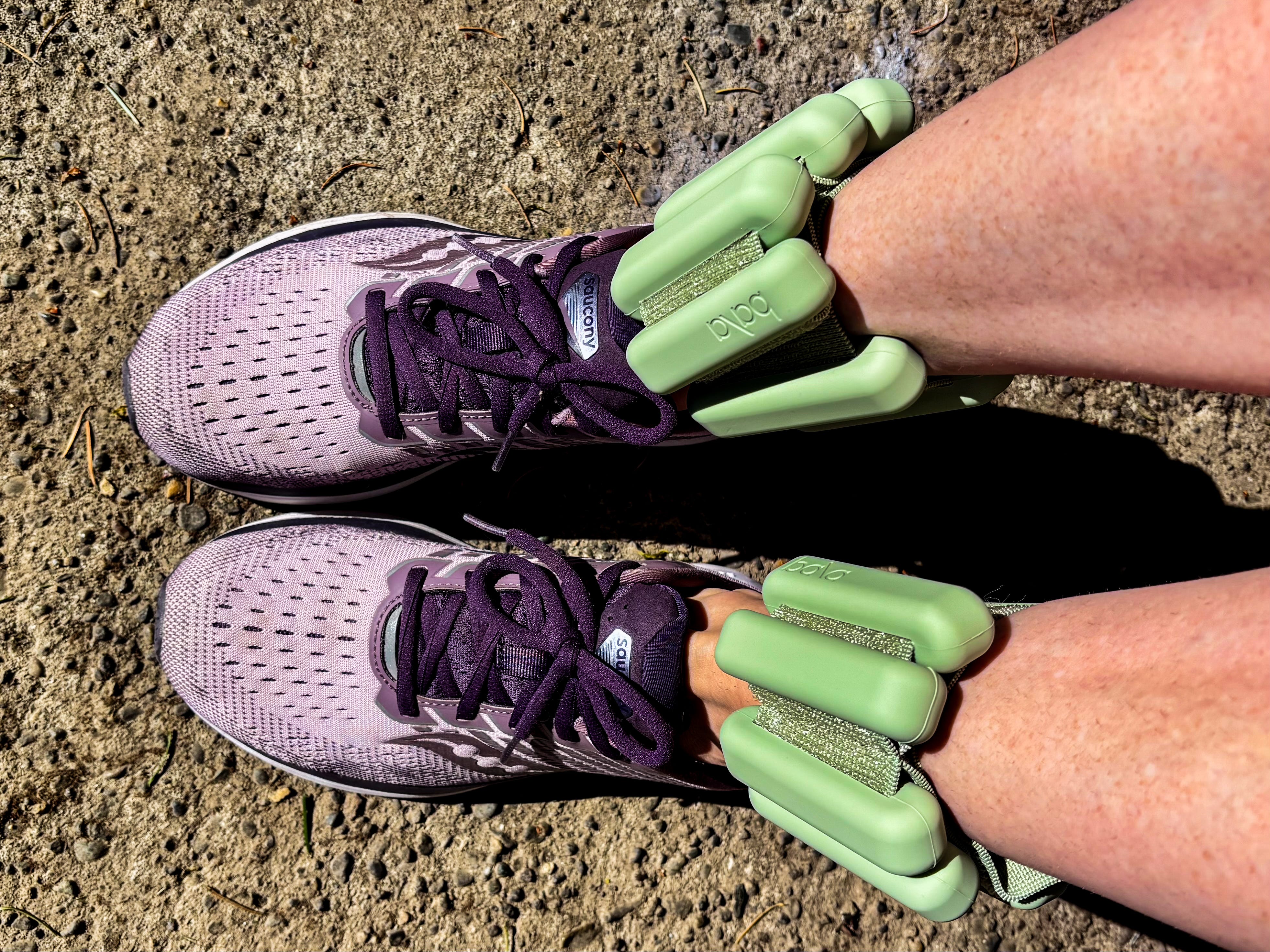 footwear equipped with ankle weights