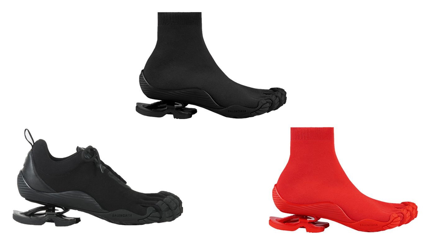 【BALENCIAGA】SNEAKER スニーカー 5本指 バレンシアガ×ヴィブラムの限定スニーカー、“5本指”レースアップ