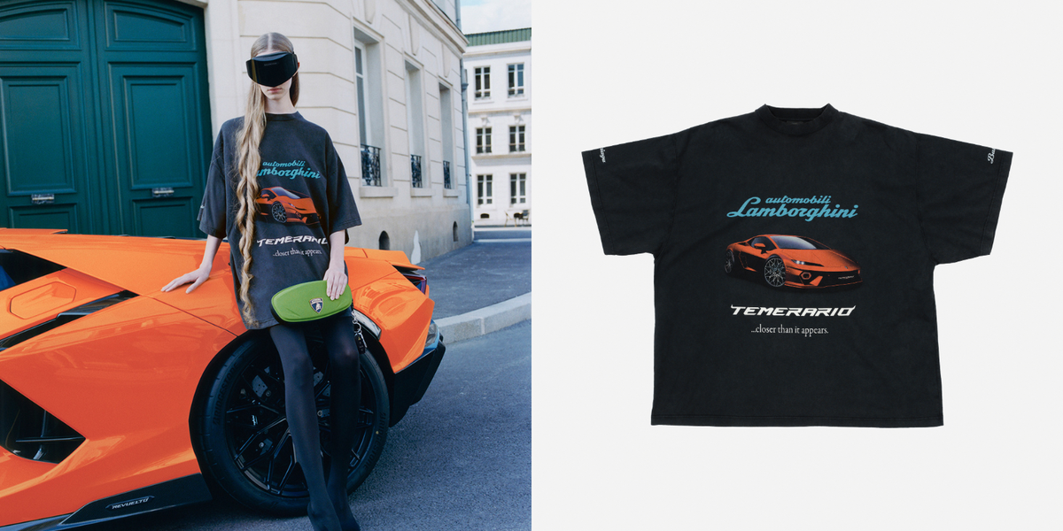 直営店BALENCIAGA×アウトモビリランボルギーニ*オーバーサイズ バレンシアガ」と「アウトモビリ・ランボルギーニ」が初の