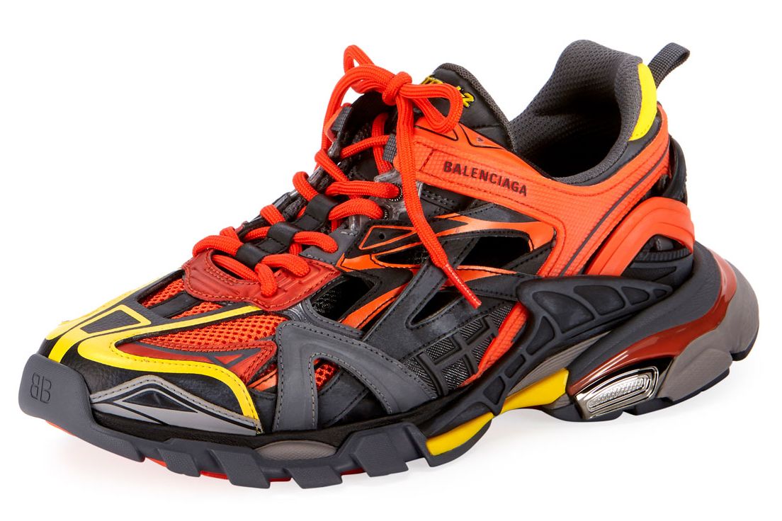 Shoe, Footwear, Running shoe, Orange, Outdoor shoe, Cross training shoe, Product, Yellow, Walking shoe, Athletic shoe, 