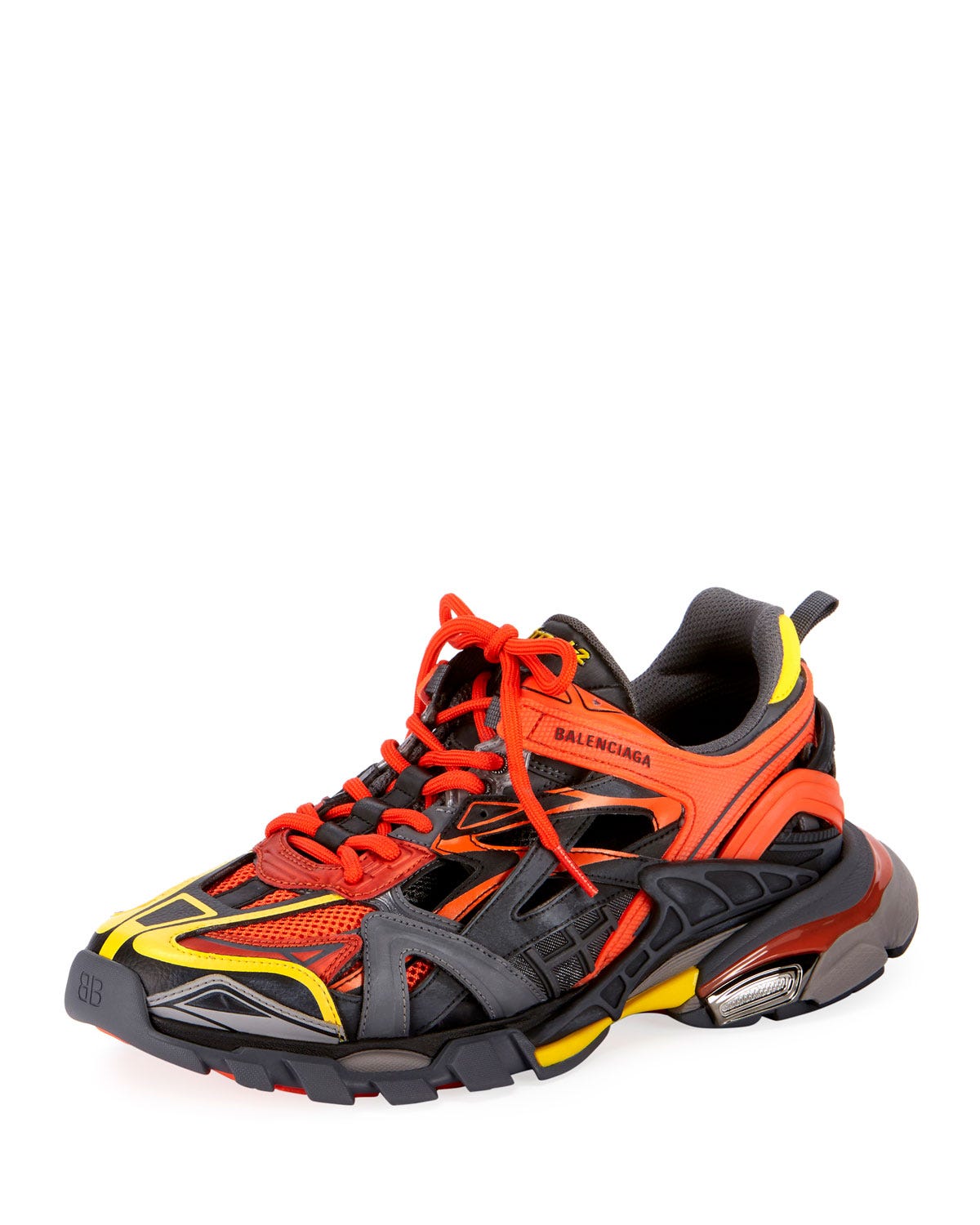 Shoe, Footwear, Running shoe, Orange, Outdoor shoe, Cross training shoe, Product, Yellow, Walking shoe, Athletic shoe, 