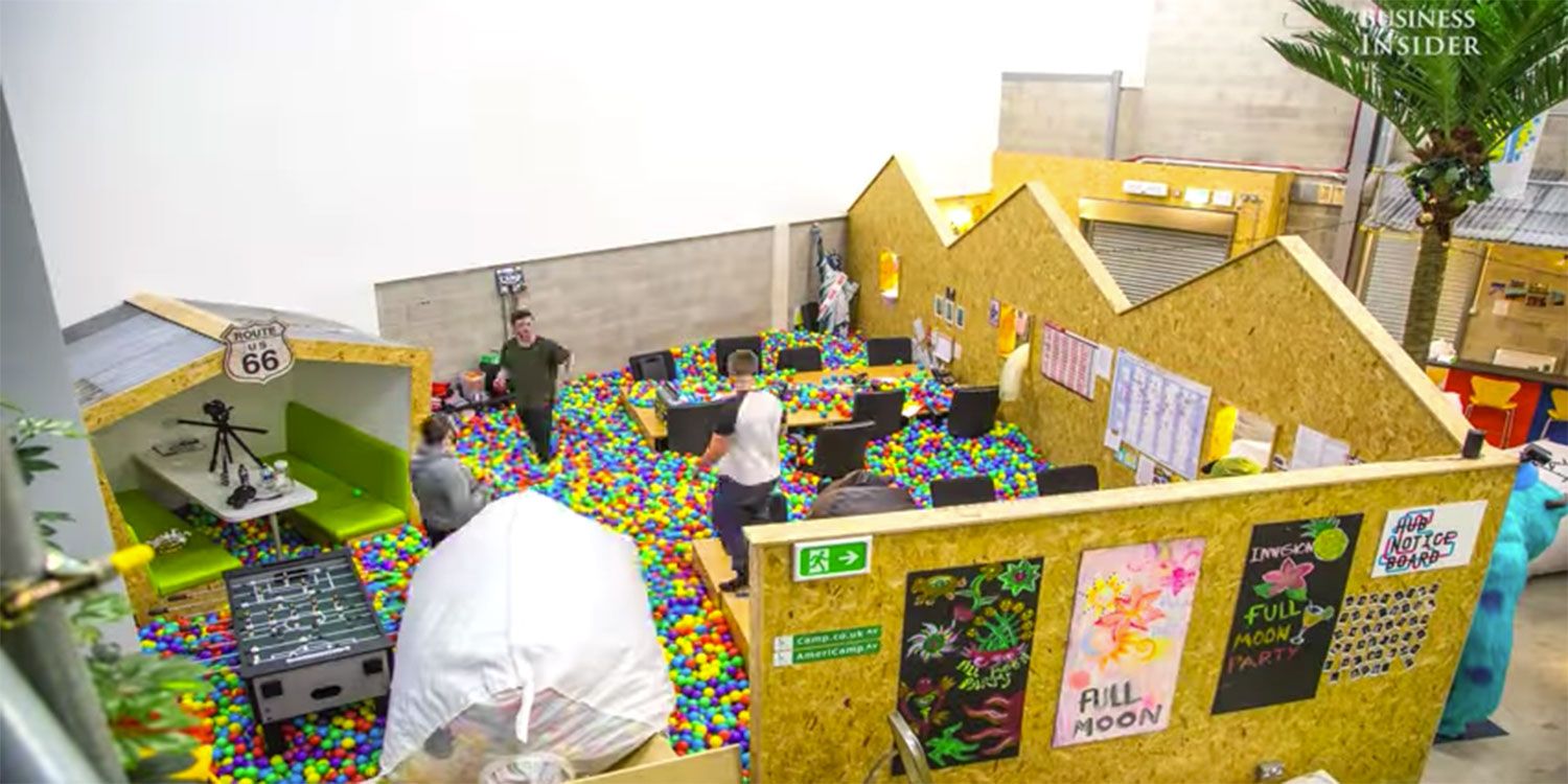 This boss turned the office into a giant ball pit