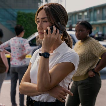 Ballard maggie q (renée ballard) in ballard. greg gayne/prime video