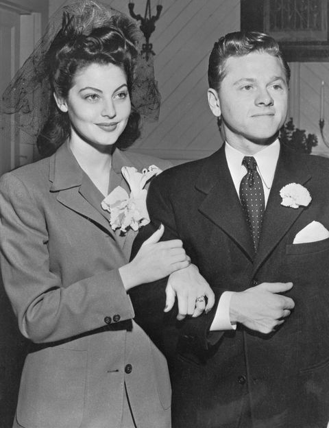 Mickey Rooney And His Bride Ava Gardner