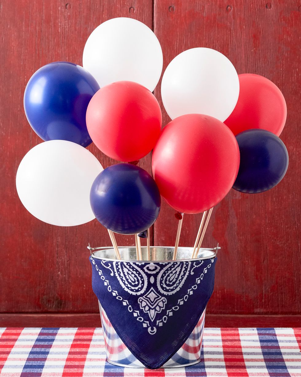 balloon centerpiece 4th of july crafts