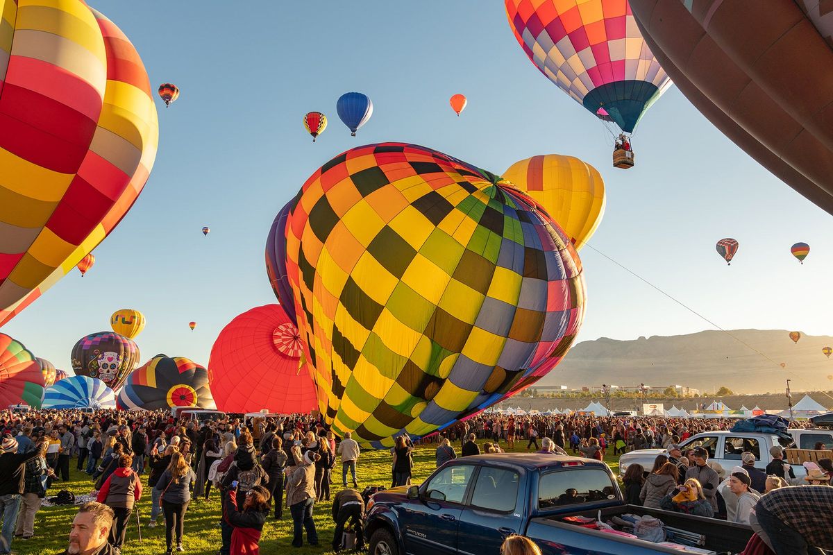 s Werelds grootste festival voor heteluchtballonnen vindt van 5 tot 13 oktober plaats in Albuquerque