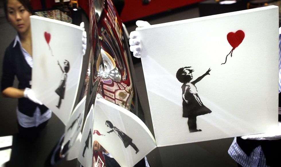 Record Number Of Banksy Paintings For auction At Bonhams