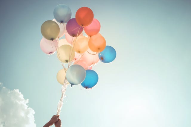 birthday balloon in party