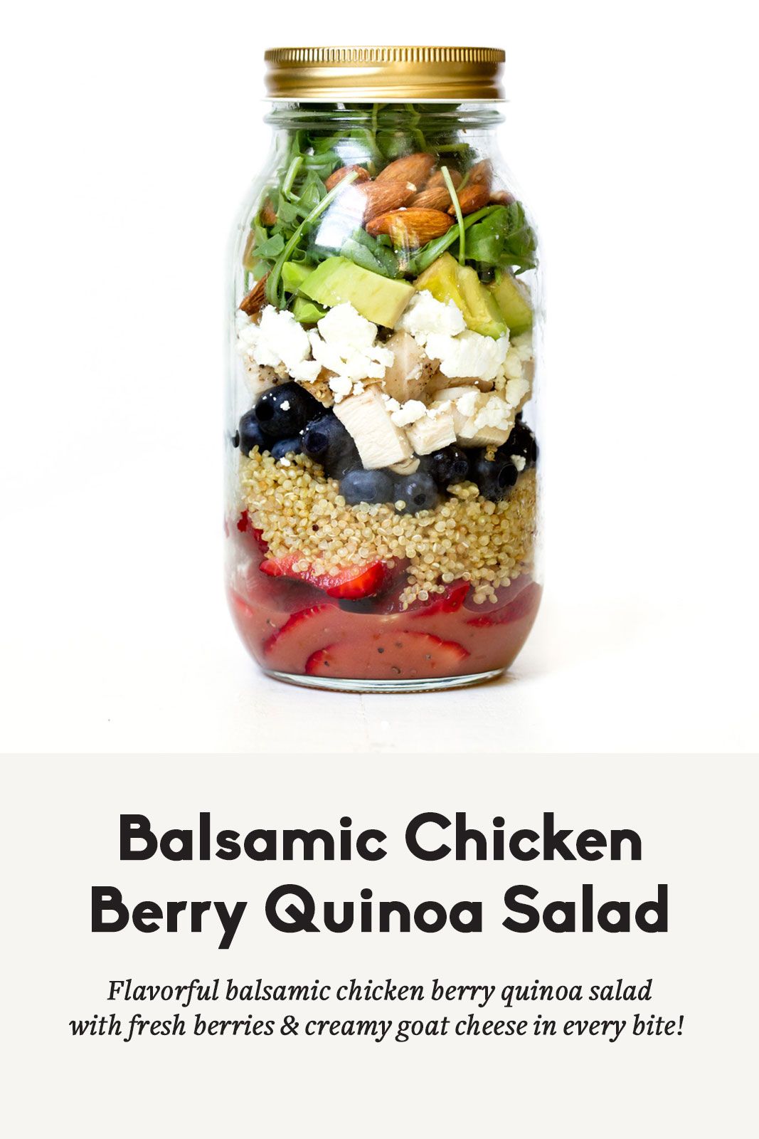 Balsamic Chicken Berry and Quinoa Salad