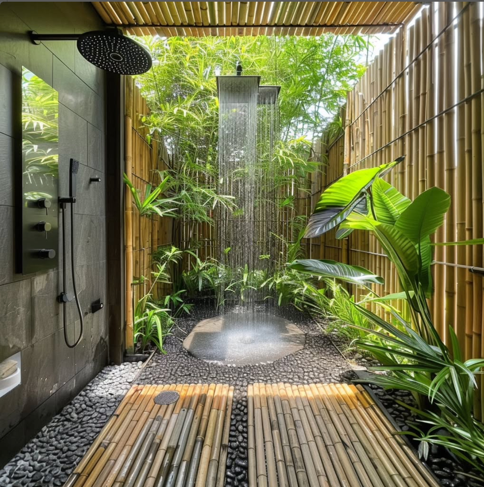 outdoor shower