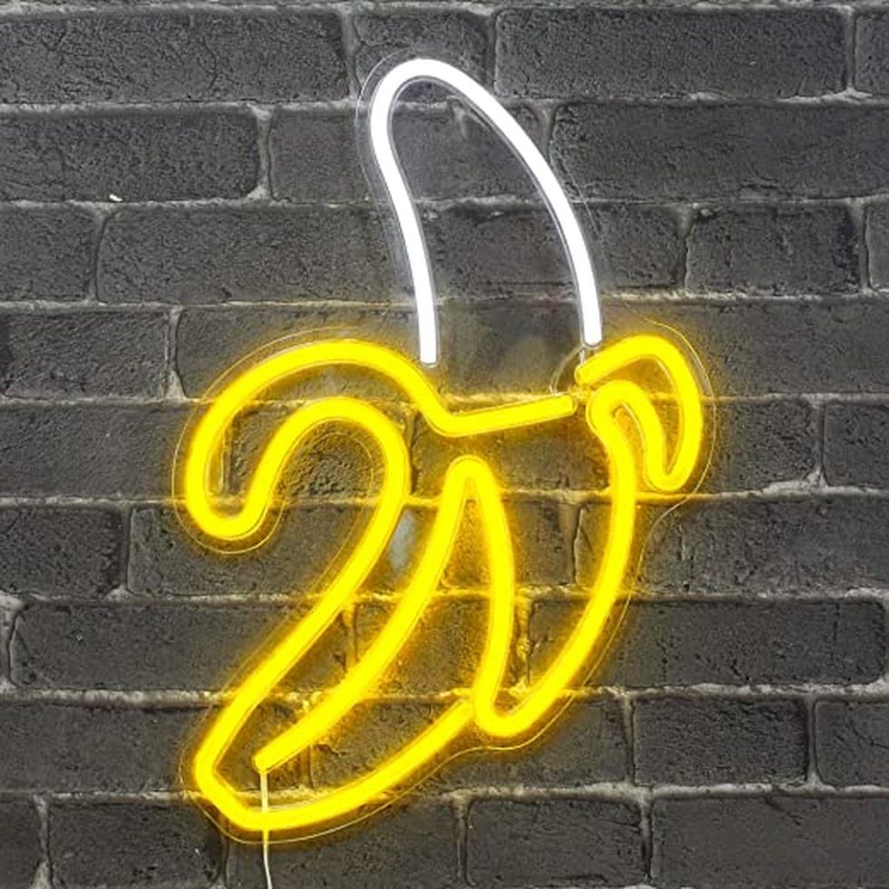 neon verlichting banaan