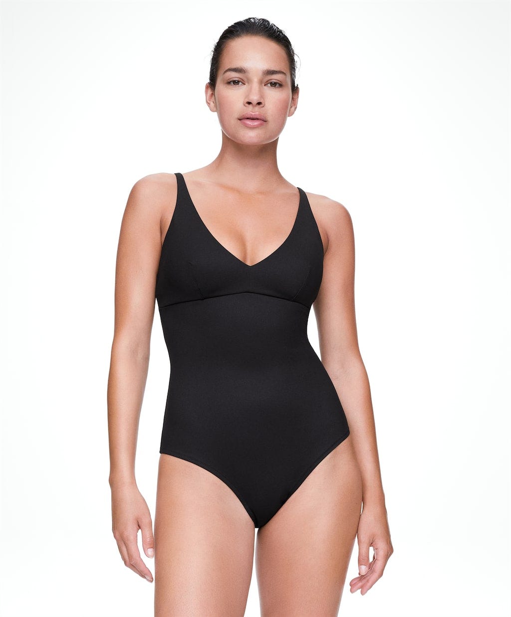 bañador negro extra compressive de oysho