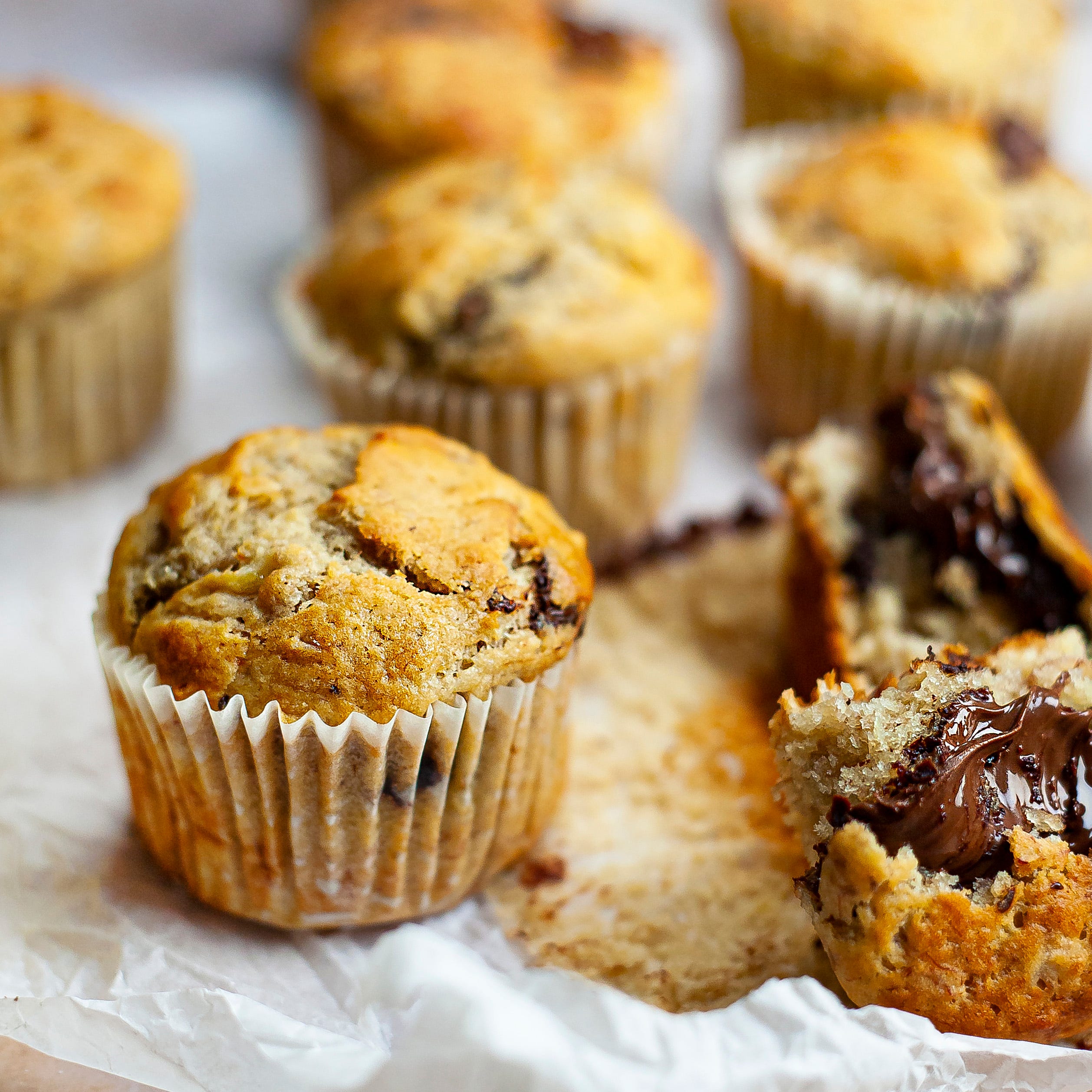 Banana and Nutella Muffins