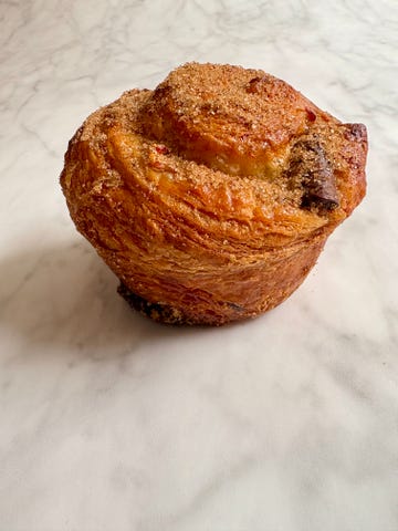 banana bread cruffin