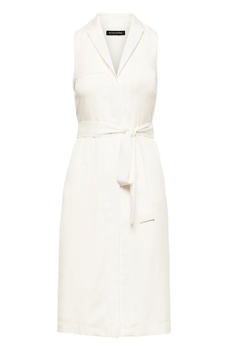 Banana republic black and best sale white dress