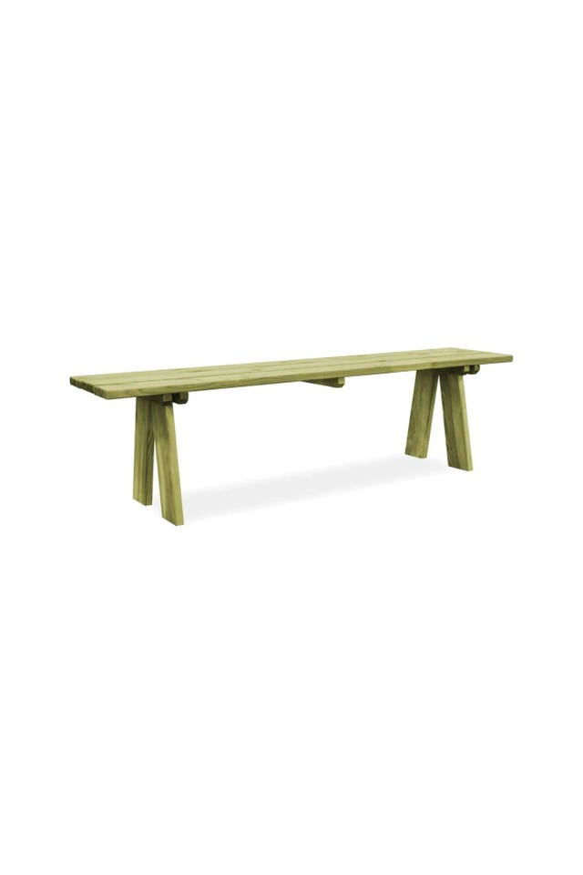 banco madera verde