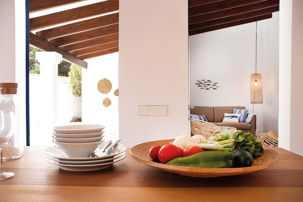 la cocina está abierta al salón