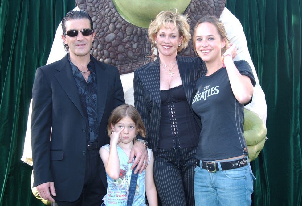 Antonio Banderas, Melani Griffith, Dakota Johnson y Stella del Carmen