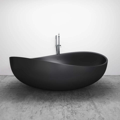 bañera exenta de solid stone solid surface wave