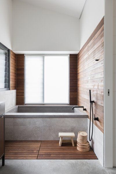 Bañera de estilo industrial