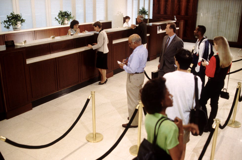 Bank Customers in Line