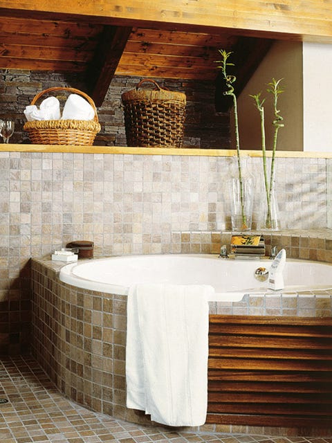 Property, Room, Wall, Interior design, Tile, Floor, Plumbing fixture, Sink, Tap, Light fixture, 