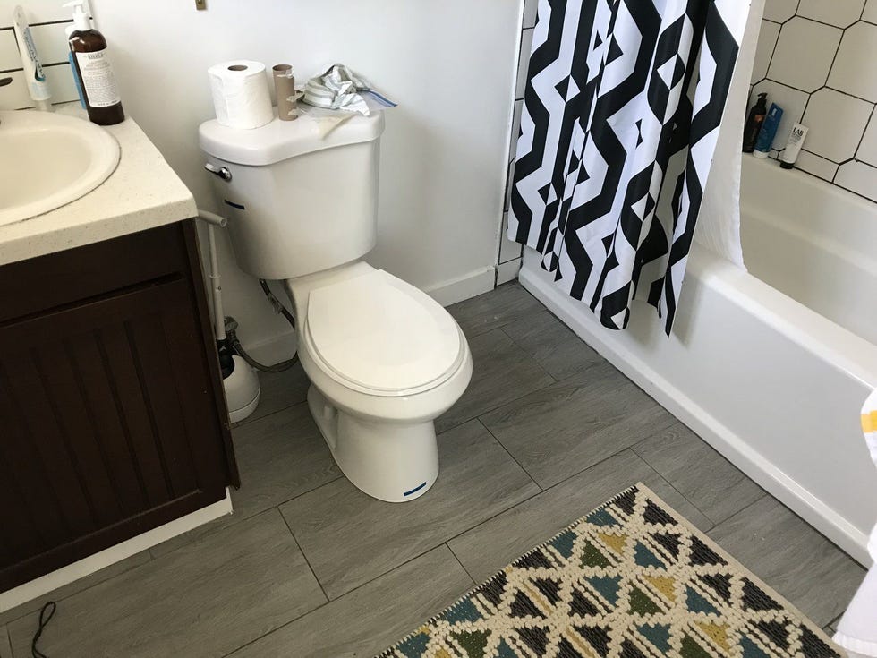 cuarto de baño reformado antes