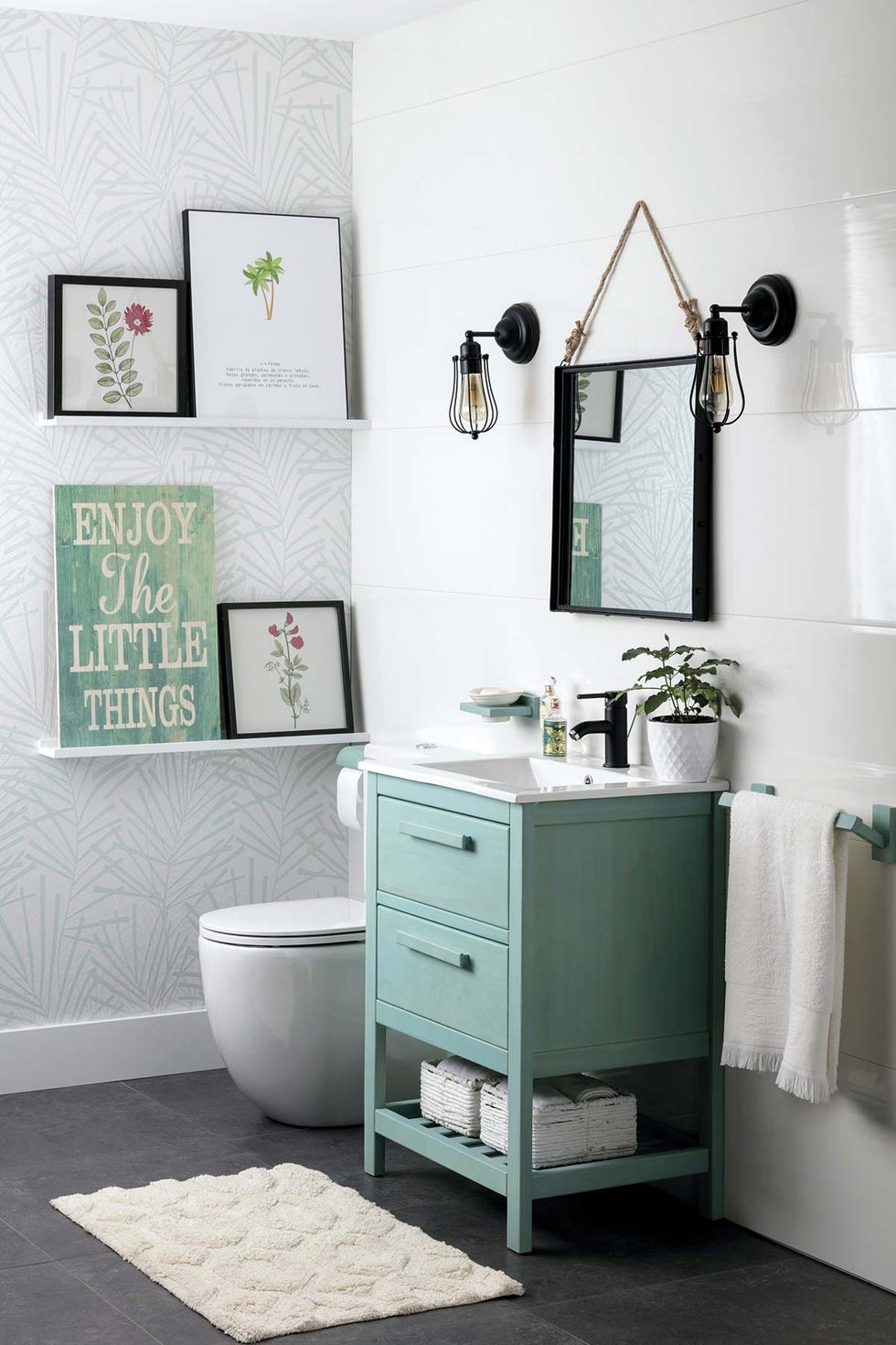 un cuarto de baño súper refrescante