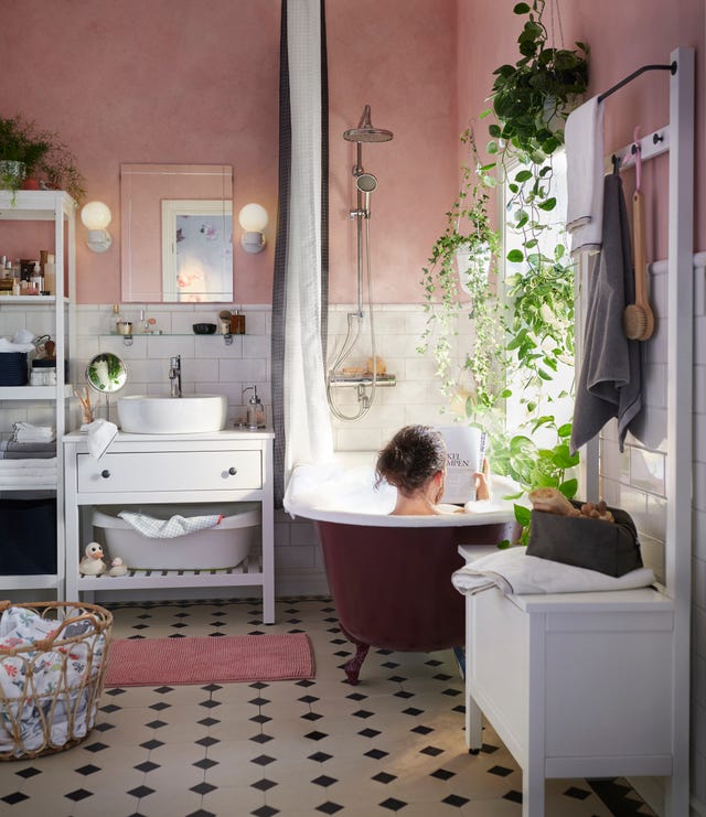 baño con muebles de ikea