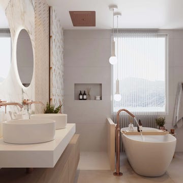 Baño moderno y elegante con bañera exenta baño moderno y elegante con bañera exenta