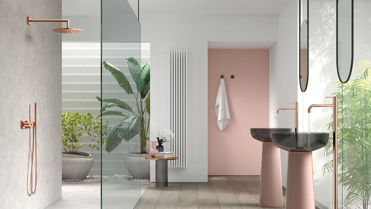 Baños modernos con ducha y bañera en el mismo espacio - Foto 1