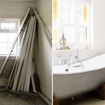 baño vintage antes y después de la reforma