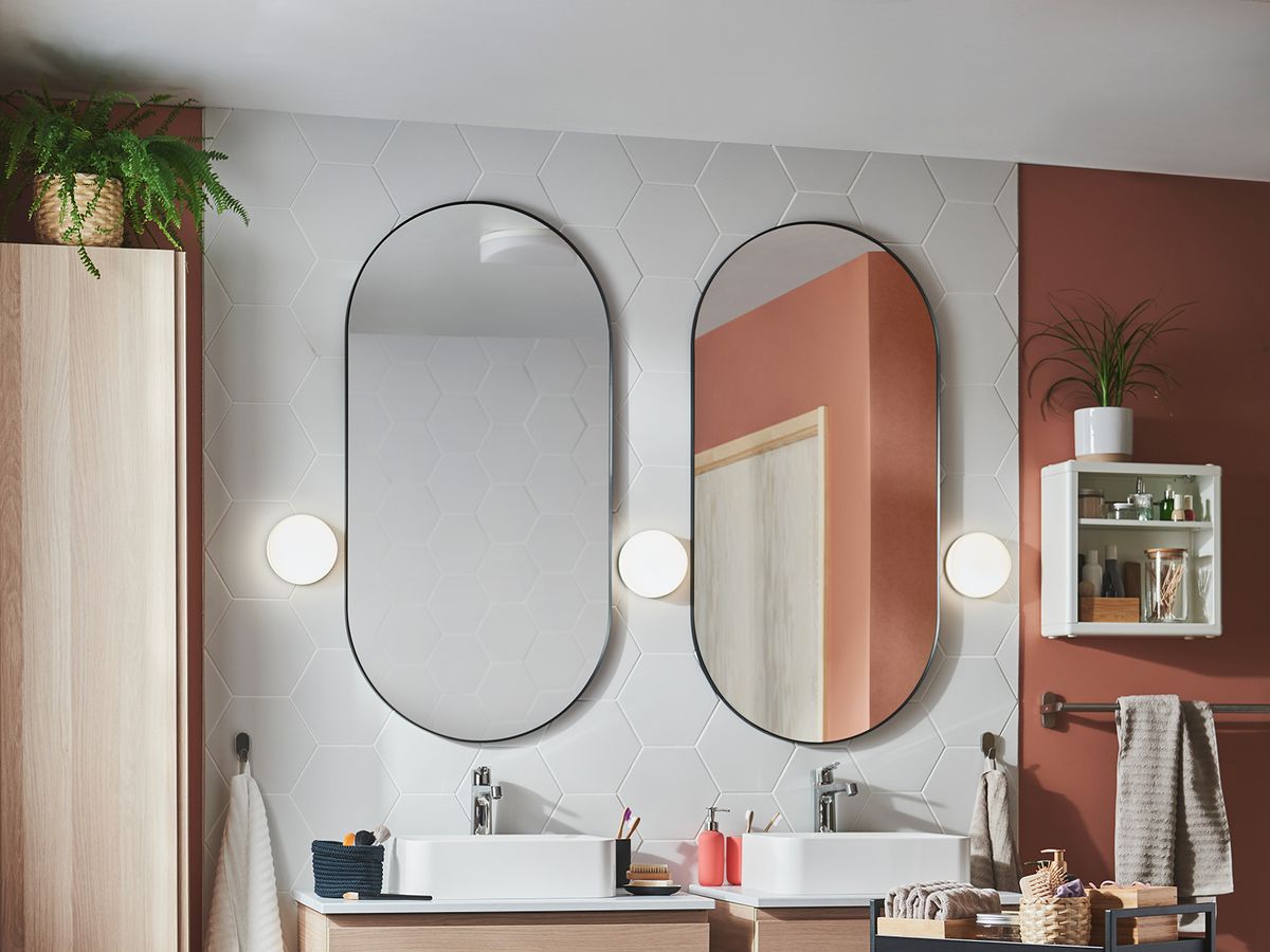 10 ideas para los apliques de los espejos del baño