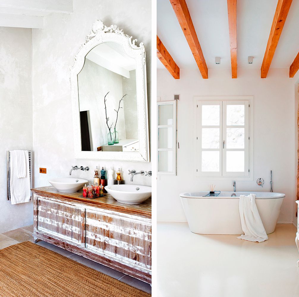 Efectivamente Intenso desagradable Cuartos de baño de estilo rústico: 25 ideas para decorarlos