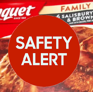 Approximately 135,159 pounds of  Banquet Salisbury steak products were recalled after extraneous bone material was found inside.