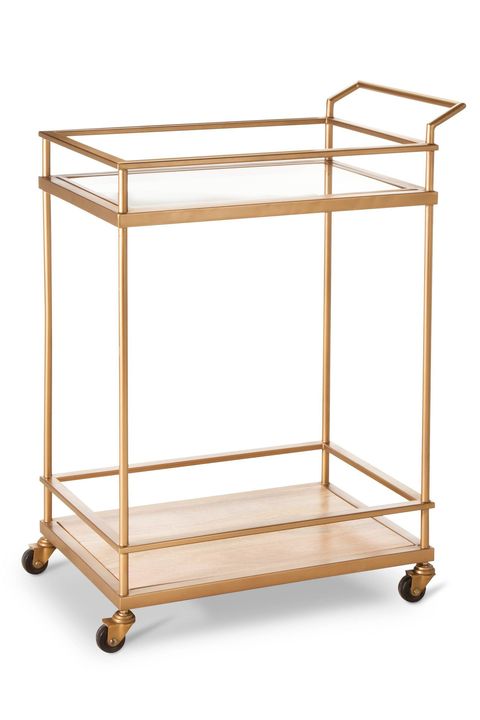 Furniture, Table, Kitchen cart, Shelf, Rectangle, Metal, 