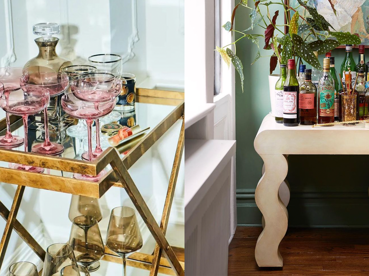 10 Portable and Blissful Bar Cart Ideas For Your Home