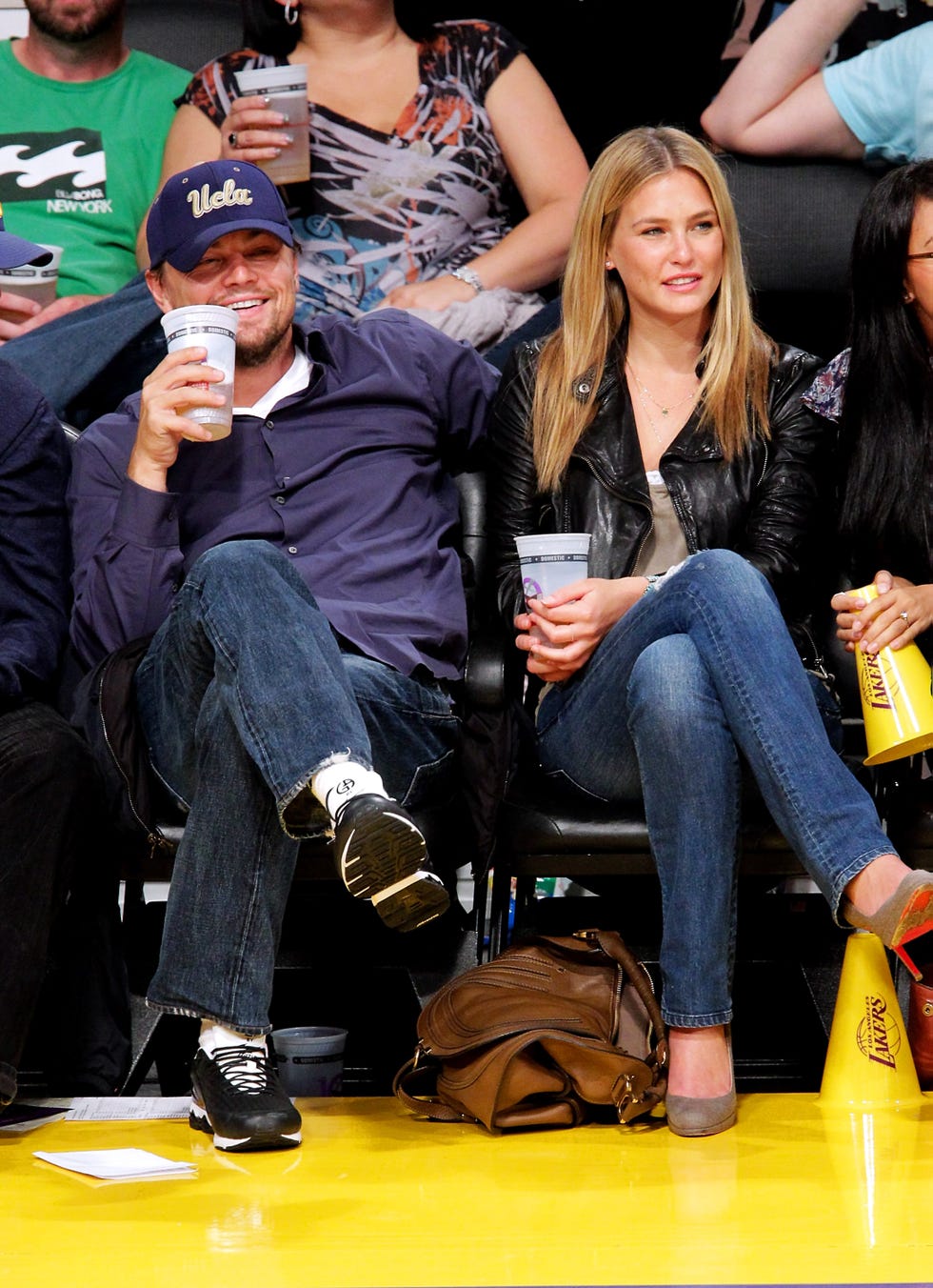 Celebrities At The Lakers Game