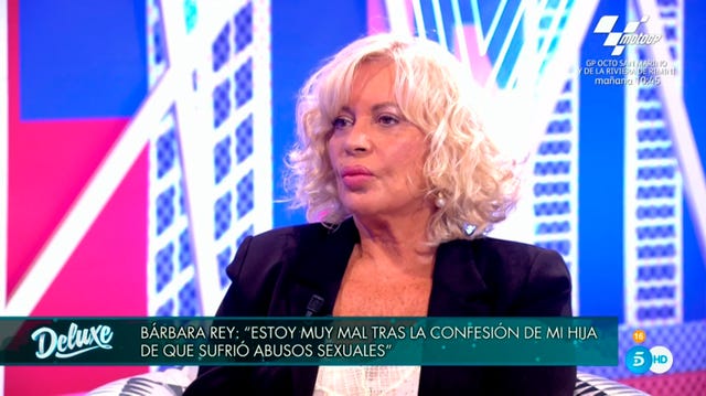 bárbara rey habla tras conocer que su hija sofía cristo sufrió abusos sexuales cuando era pequeña