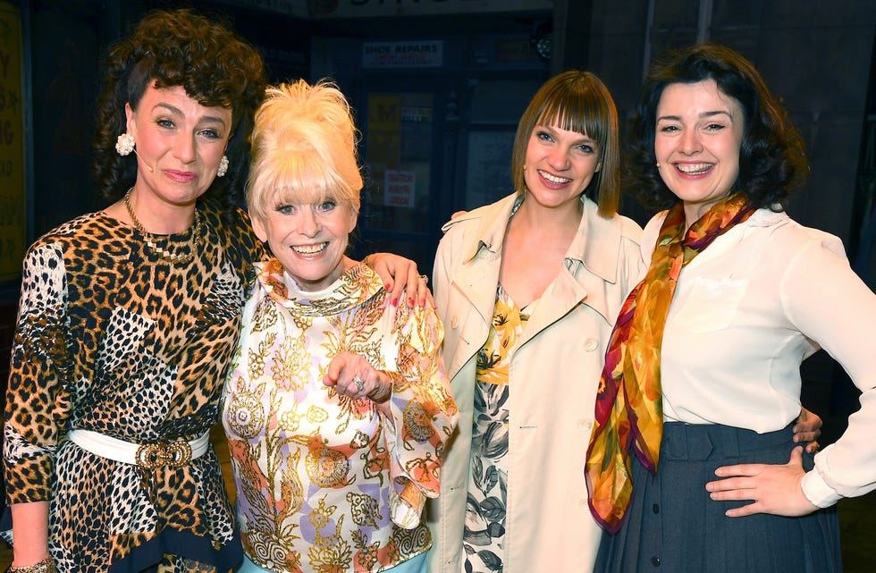 Barbara with the cast of the Only Fools musical