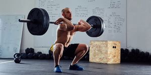 barbell front squat exercise