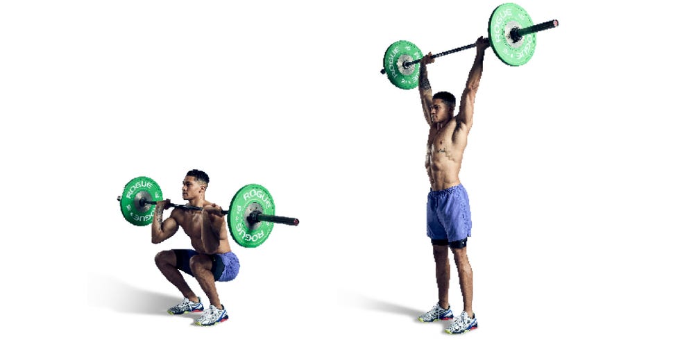 barbell thruster