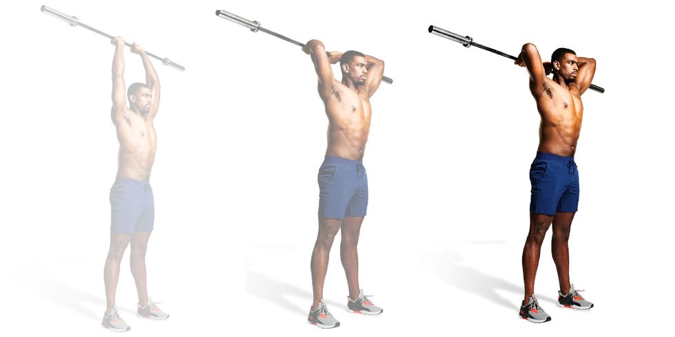barbell tri extension